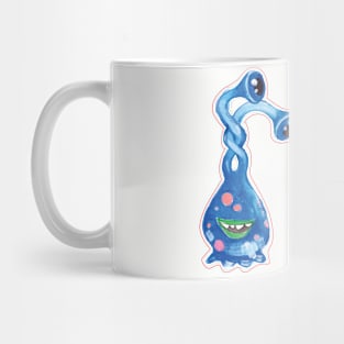 Halloween Blue Alien Creature Mug